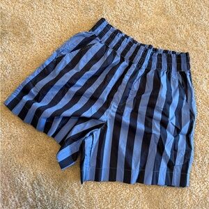 Aerie Stripe Elastic Waist Shorts Flowy Shorts